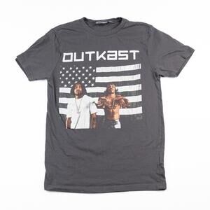 OutKast American Flag Stankonia Graphic T-Shirt Gray Men’s XS